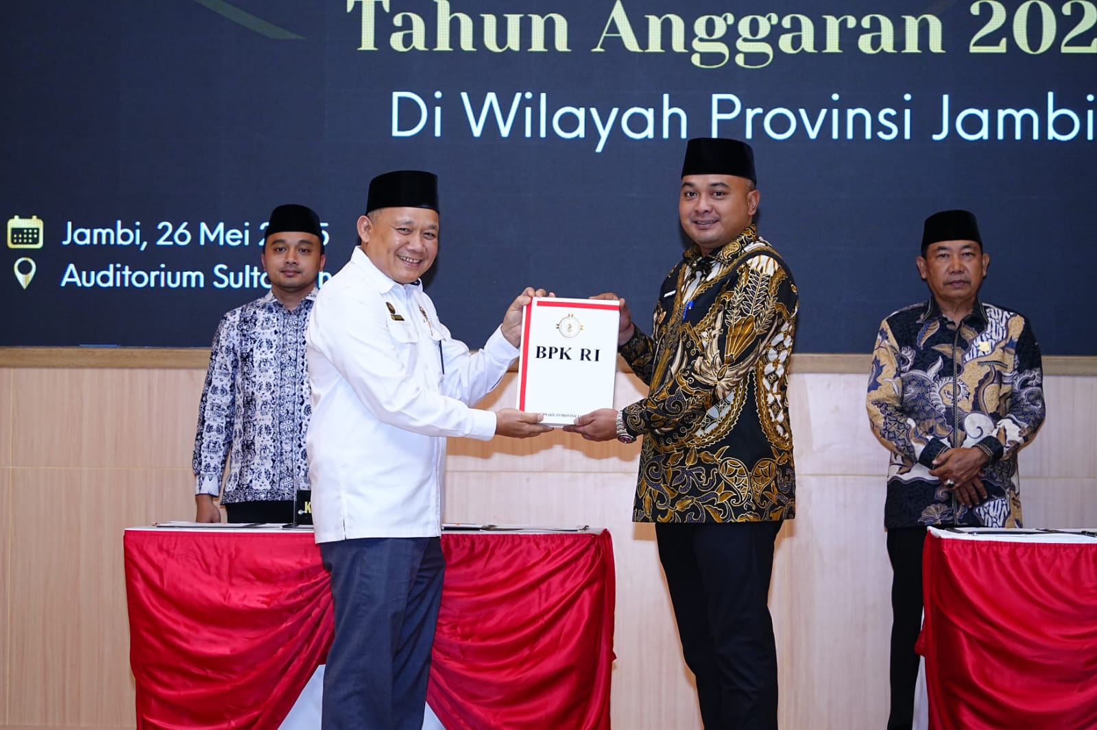 Pemkab Tebo Kembali Raih Predikat WTP Kesepuluh Kali Beruntun