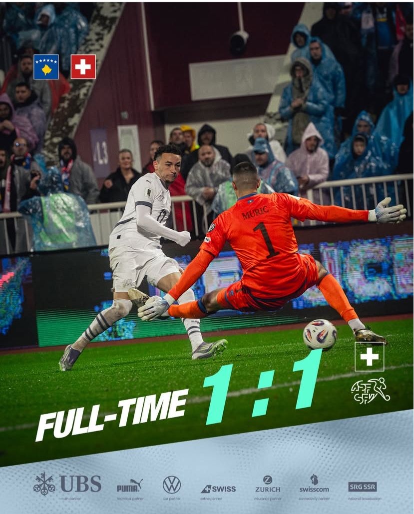 Ditahan Imbang Kosovo, Swiss Lolos Piala Dunia 2026