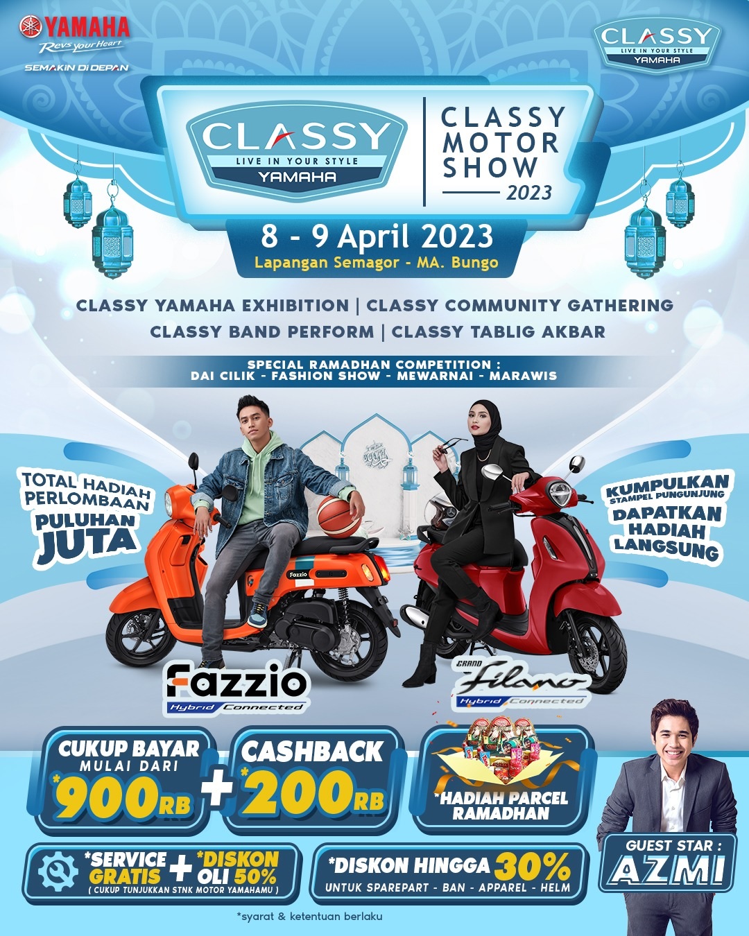 8-9 April 2023, Classy Yamaha Motor Show Hadir di Bungo
