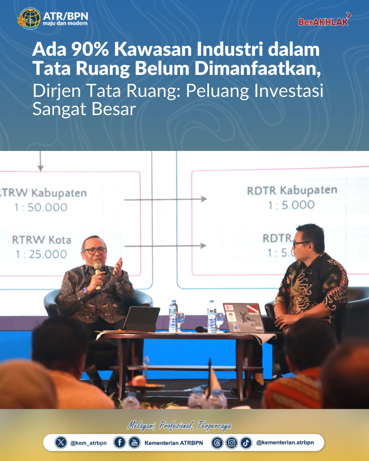 Ada 90% Kawasan Industri dalam Tata Ruang Belum Dimanfaatkan, Dirjen Tata Ruang:Peluang Investasi Sangat Besar