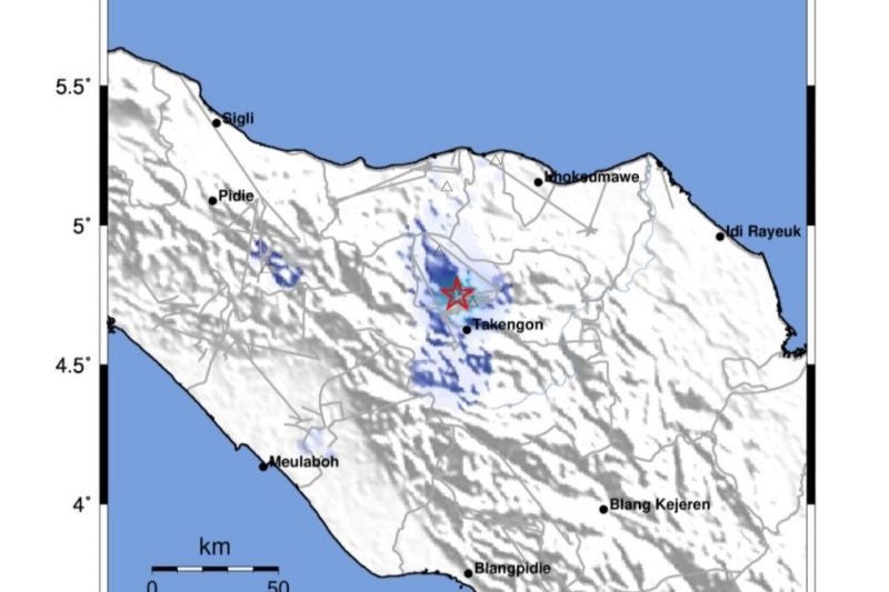 Gempa Magnitudo 2,8 Guncang Bener Meriah-Aceh 