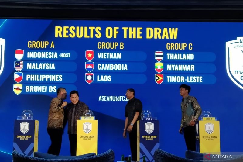 Piala AFF U-23, Indonesia Huni Grup A Bersama Malaysia