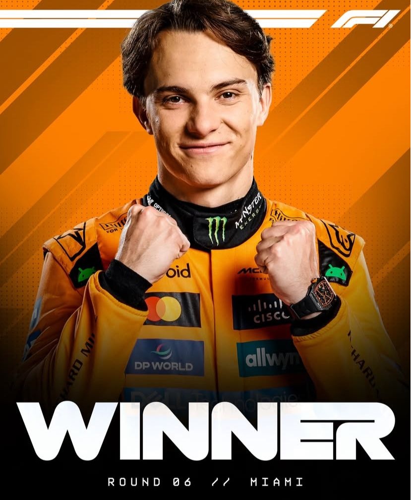  Oscar Piastri Rebut Juara di GP Miami 2025, Makin Kokoh di Puncak Klasemen 