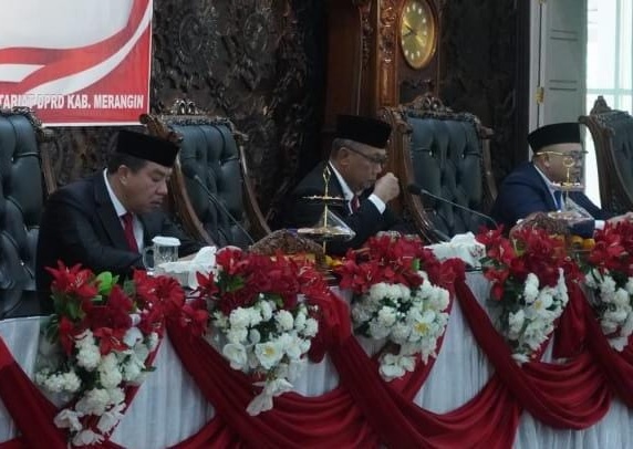 Pj Bupati Merangin Bersama Forkopimda dan OPD, Dengarkan Pidato Kenegaraan Presiden RI