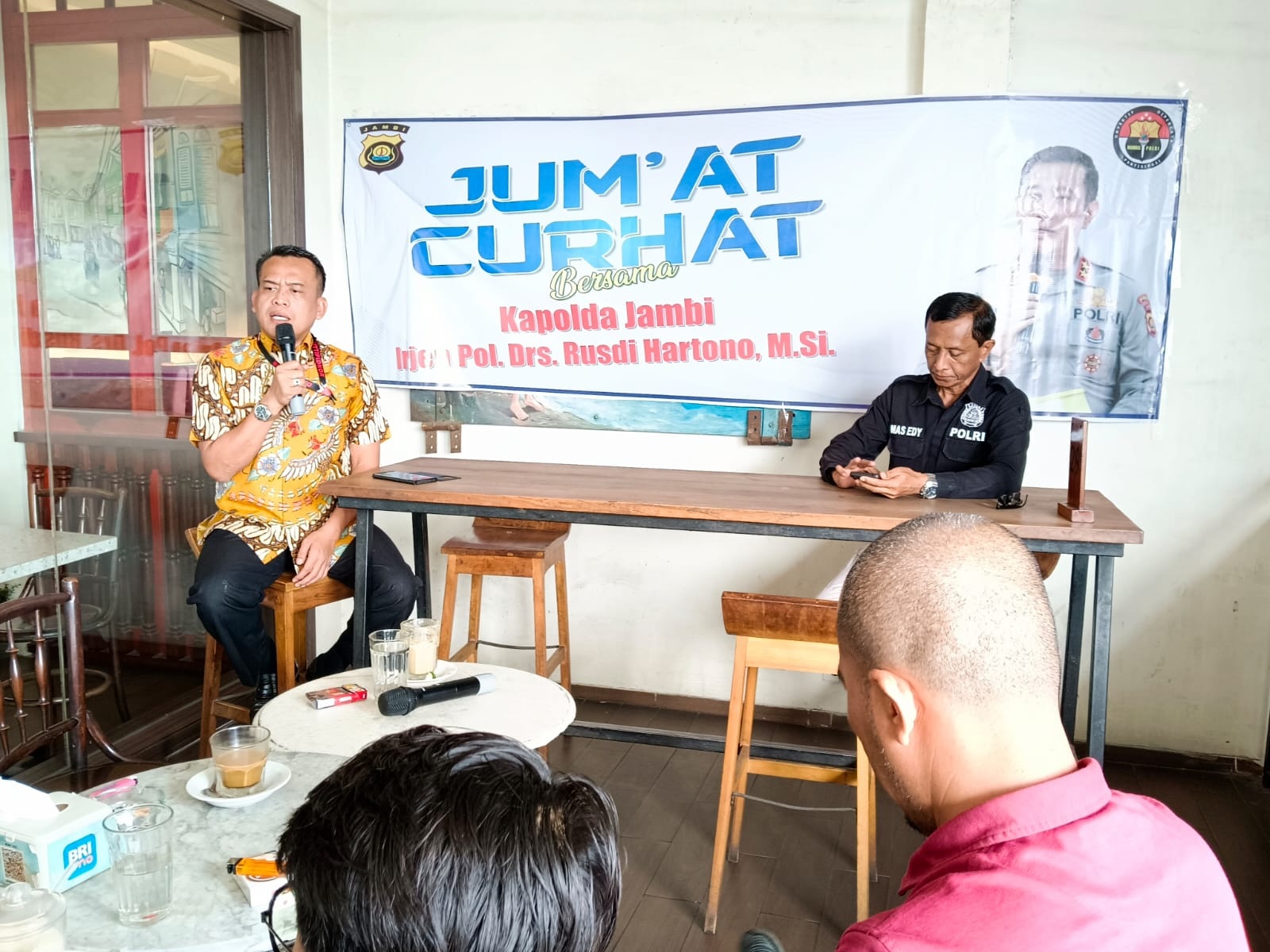 Polda Jambi kembali Laksanakan Jumat Curhat, Bahas Taman Putri Pinang Masak