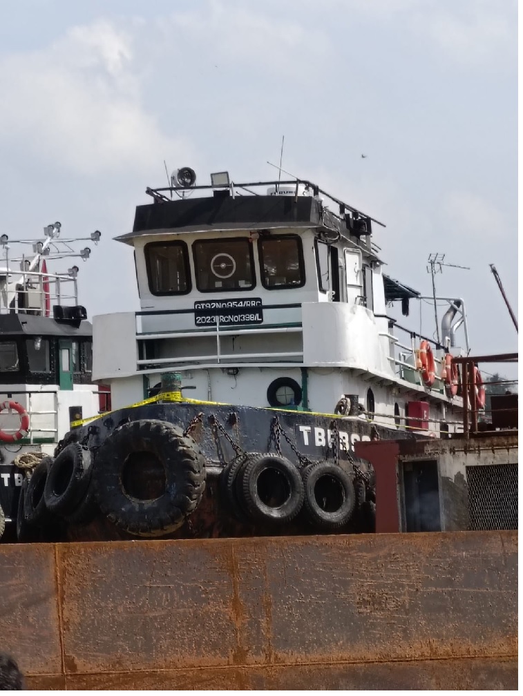 Tenyata, Kapal Perusahaan Ko Apex Pernah Tabrak Tiang Jembatan dan Disita Ditpolairud Polda Jambi 