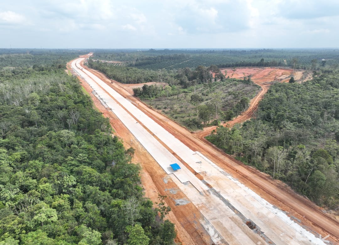 Progres Capai 68%, Hutama Karya Mulai Bangun Sejumlah Fasilitas di TOL Betung–Jambi Seksi IV Buka Konektivitas