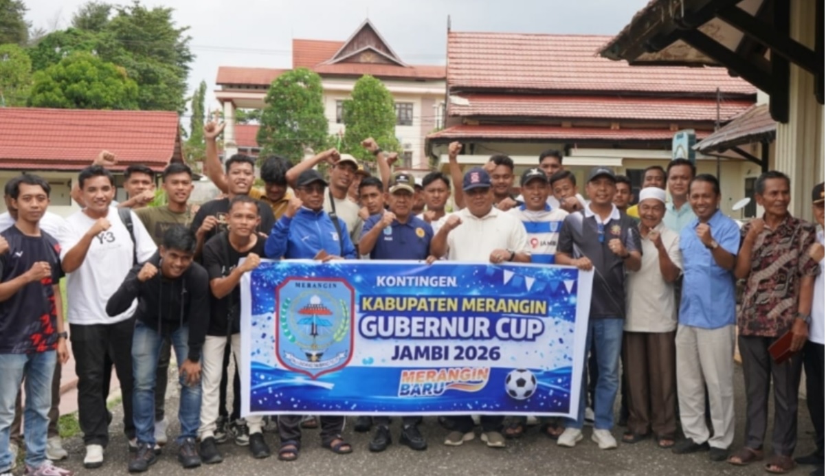 Merangin Barometer Sepakbola Jambi, Wabup A. Khafidh Lepas Kontingen Gubernur Cup 2026