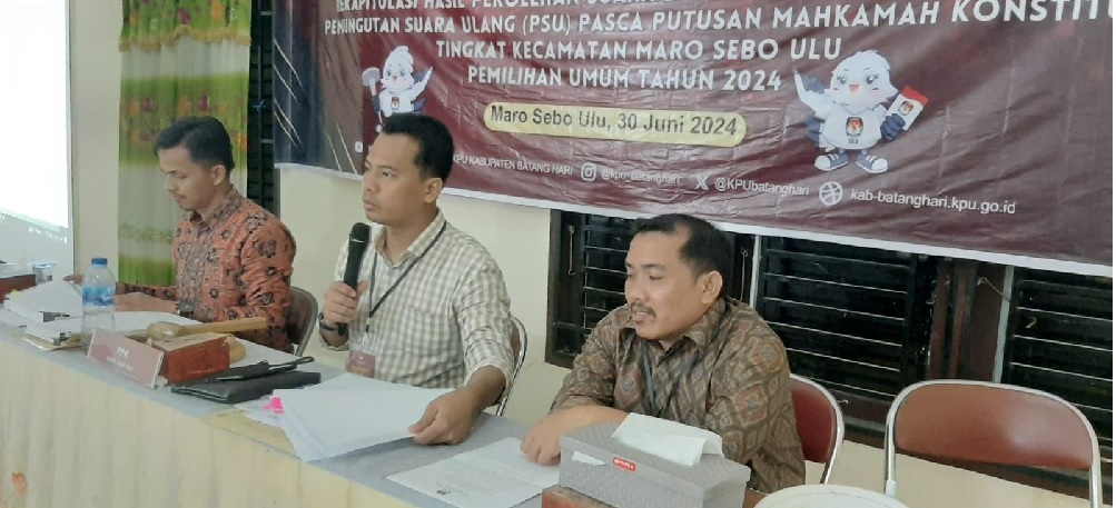 PSU Selesai Dilaksanakan, KPU Batanghari Ambil Alih Rekap di Kecamatan