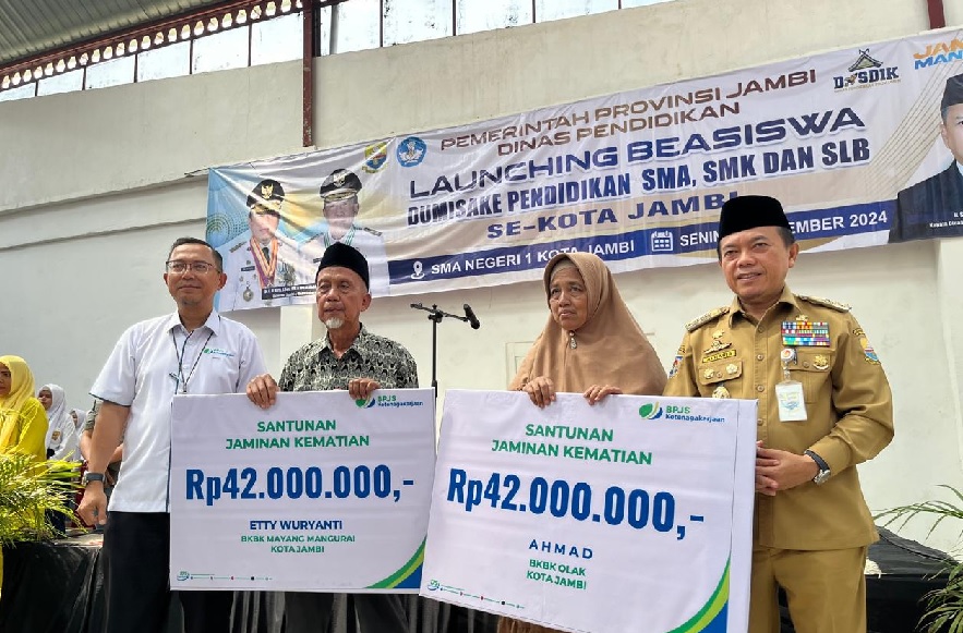 Santunan JKM Disalurkan Pada Peluncuran Program Dumisake 