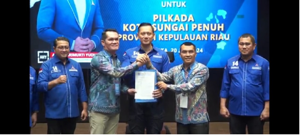 BREAKING NEWS:  Antos-Lendra Terima Rekomendasi Demokrat Untuk Pilwako Sungaipenuh