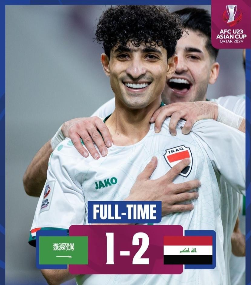 Tumbangkan Arab Saudi, Slot Terakhir Perempat Final Piala Asia U-23 Milik Irak