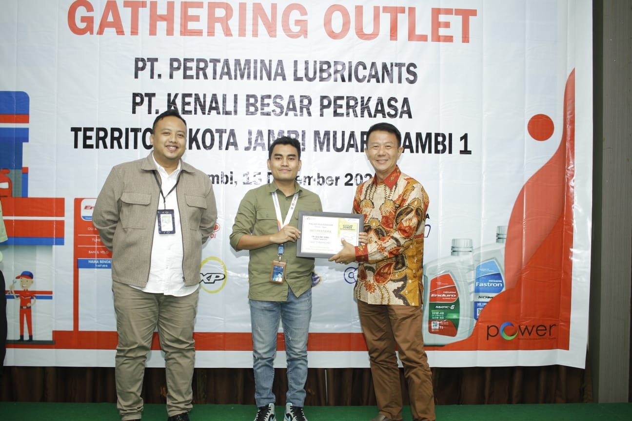 PT. Pertamina Lubricants Bersama Distributor PT Kenali Besar Perkasa Gelar Gathering Outlet