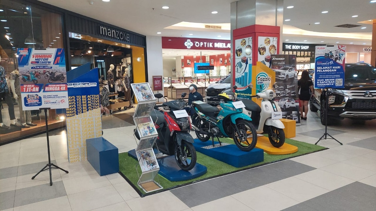 Yamaha bertabur promo di  Pameran Jambi Otomotif Show 2022 Jamtos 