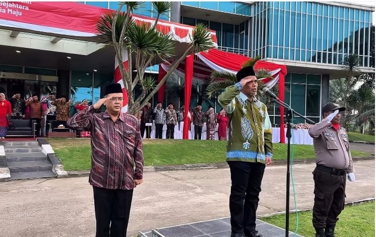 Upacara Peringatan Kemerdekaan Republik Indonesia ke-80 di PTPN IV Region Office Regional 4 Jambi-Sumbar