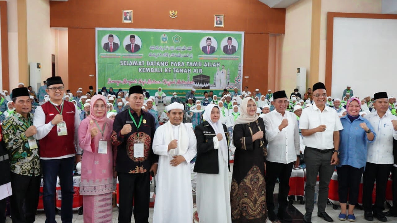 Alhamdulillah! Jemaah Padang Lawas Tiba, Gubernur Sumut: Semoga Diberi Keberkahan
