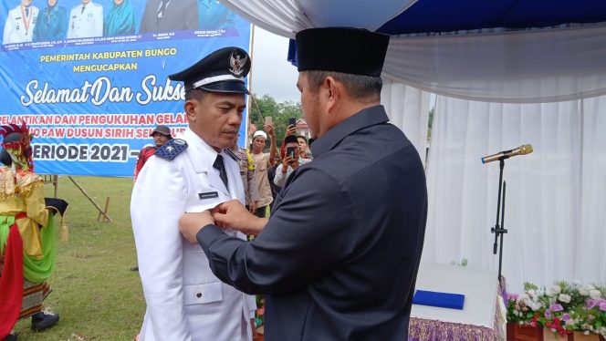 Bupati Bungo H. Mashuri Lantik Antoni Nuzerman Sebagai PAW Rio Sirih Sekapur