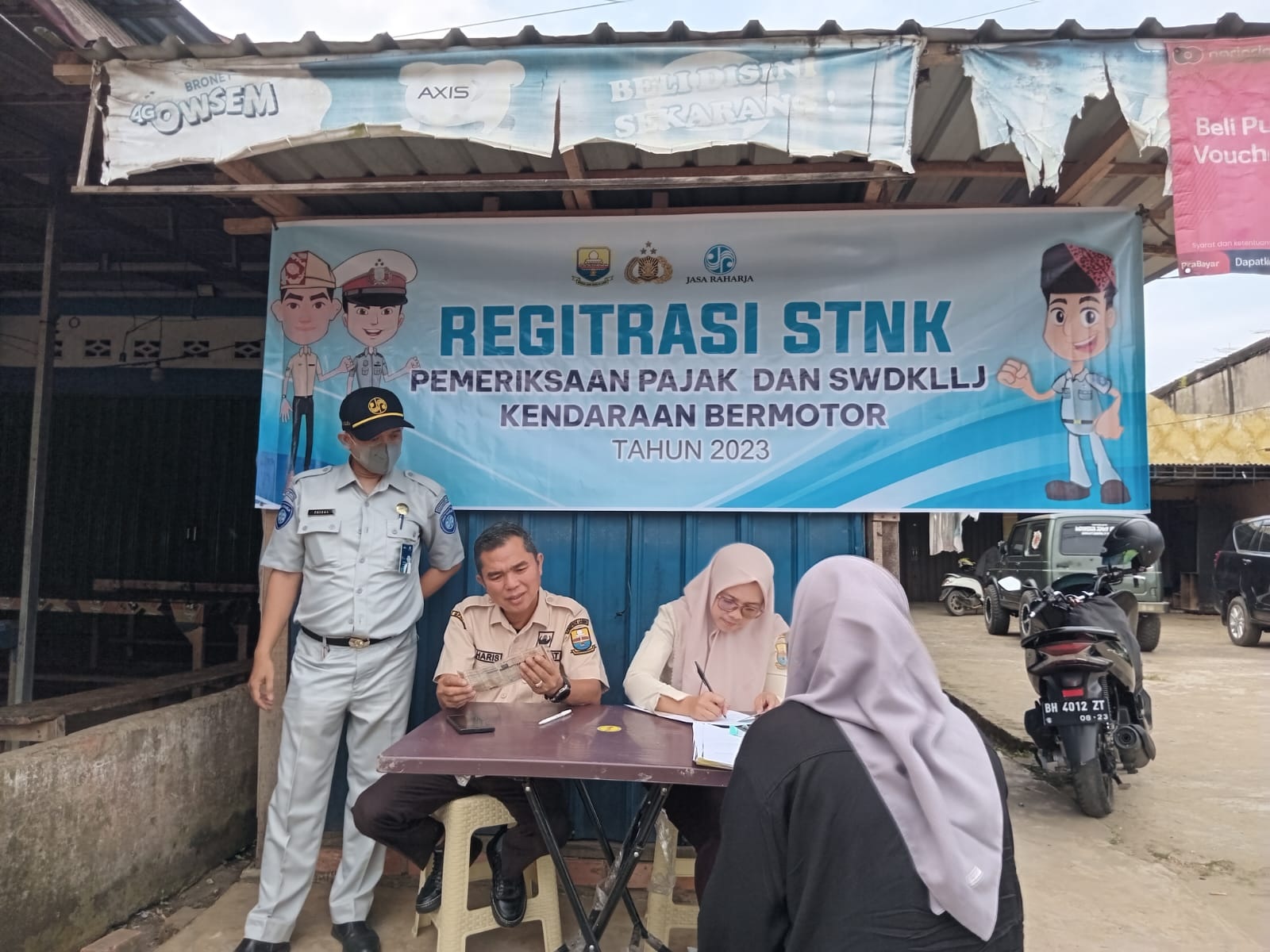 Tim Samsat Muaro Jambi Adakan razia, Ajak Registrasi STNK Hingga Cek Pajak dan SWDKLLJ Kendaraan Bermotor