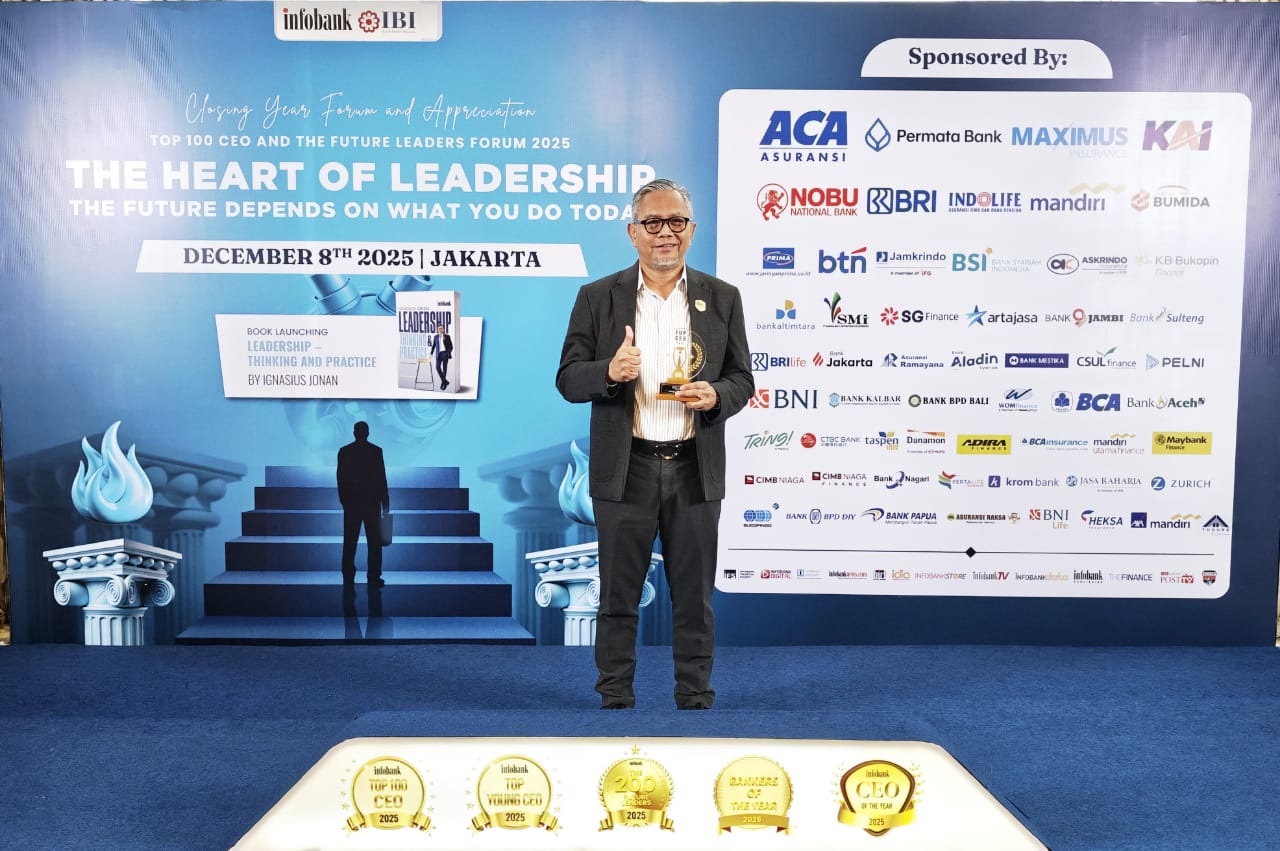 Bank Jambi Raih Penghargaan Top 100 CEO 2025, Wujud Kepemimpinan Visioner dalam Transformasi Daerah 