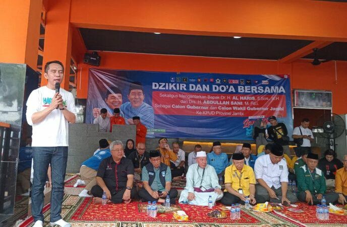 Sebelum Mendaftar Di KPU, Tim Haris-Sani Gelar Dzikir dan Doa Bersama