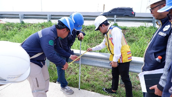 Junction Tebing Tinggi di Uji Laik Fungsi, Untuk Konektivitas Jalan Tol di Sumatera Utara