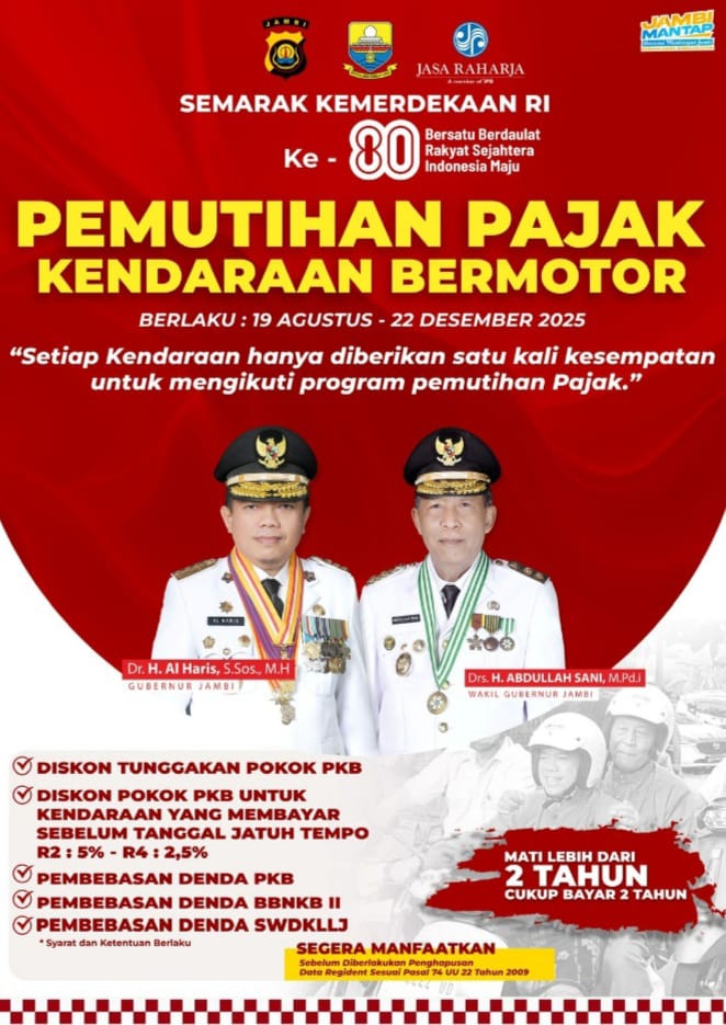 Target Program Pemutihan Pajak Kendaraan Bermotor Over Target