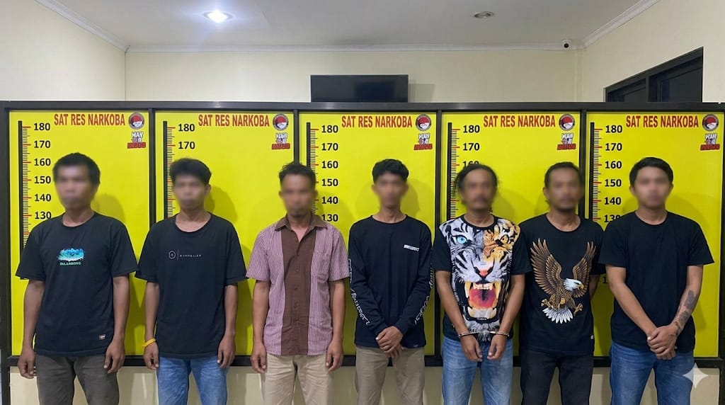 Polres Kerinci Bongkar Jaringan Narkoba, Enam Tersangka Ditangkap