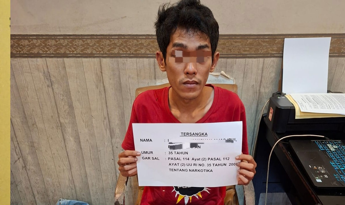 Kurir Sabu Diringkus Timsus Polresta Jambi di Parkiran Masjid Agung