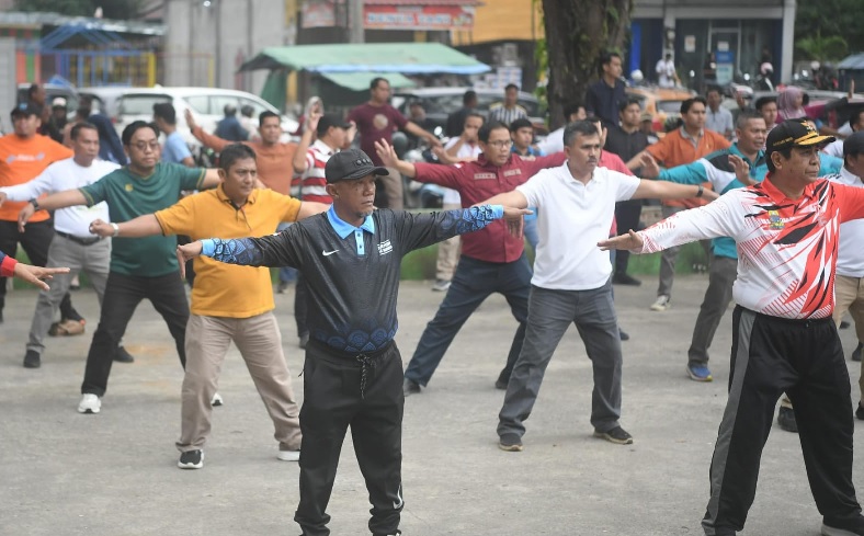 Pj Bupati Merangin: Senam, Pakai Gerak dan Lagu Merangin