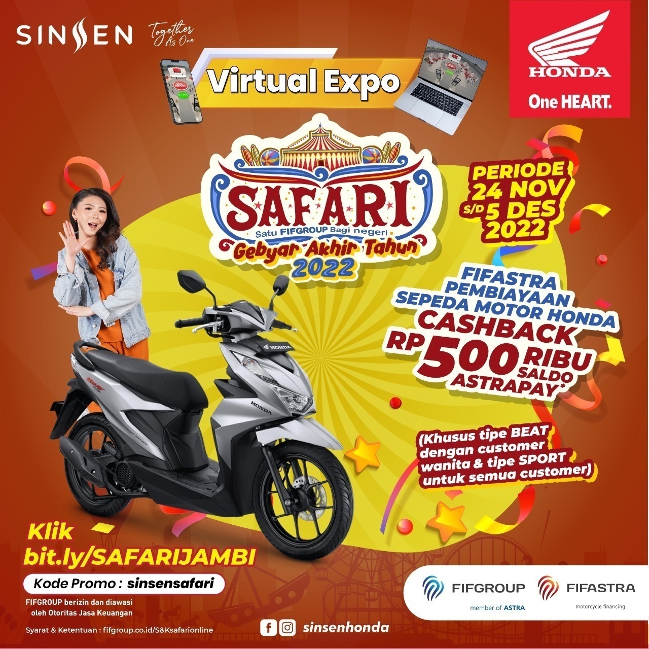 Gebyar Akhir Tahun 2022 di Honda Safari Virtual Expo 