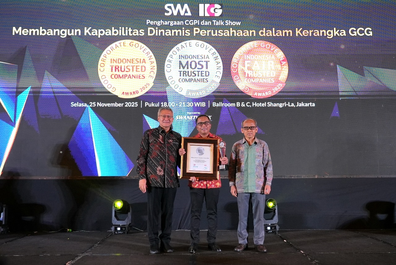 BRI Kembali Dinobatkan Perusahaan dengan Tata Kelola Terbaik di Penghargaan Indonesia Trusted Companies 2025