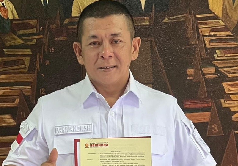 Resmi, Gerindra Tunjuk Darwandi jadi Pimpinan DPRD Bungo