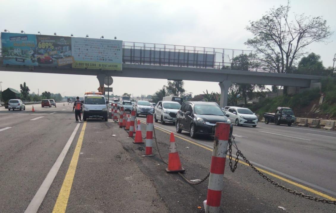 Jasamarga Transjawa Tol Hentikan Contraflow Arah Cikampek di Jalan Tol Jakarta-Cikampek