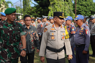 Polres Bungo Gelar Apel Pasukan Operasi Lilin Pengamanan Nataru 2024