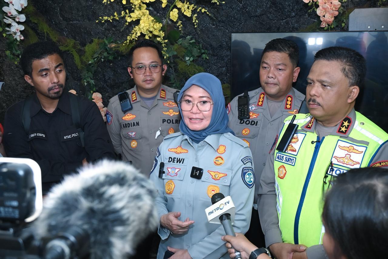 Jasa Raharja Bersama korlantas melaksanakan survei Kesiapan Ops Lilin 2025 di Wilayah Jawa