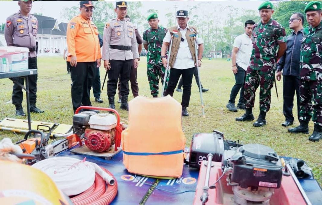 Pemkab Tebo Gelar Apel Siaga Bencana Tanggap Darurat Hidrometeorologi
