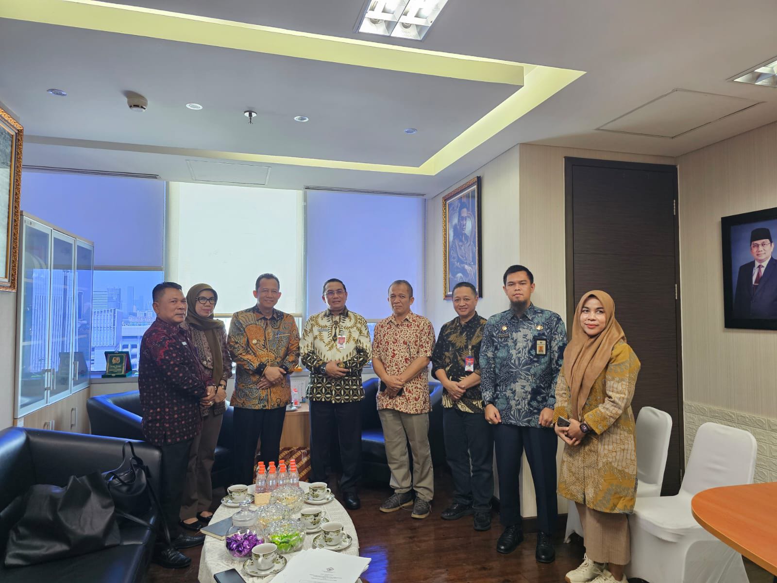 Bupati BBS audensi dengan Direktur BUMD, BLUD dan BMD Ditjen Bina Keuangan RI Drs Yudha Ramli di Jakarta