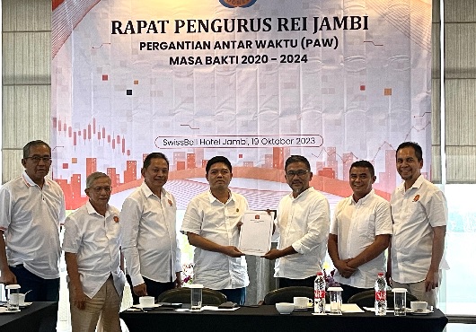  PAW Ketua REI Jambi 2020-2024, Abror Gantikan Ramond Fauzan