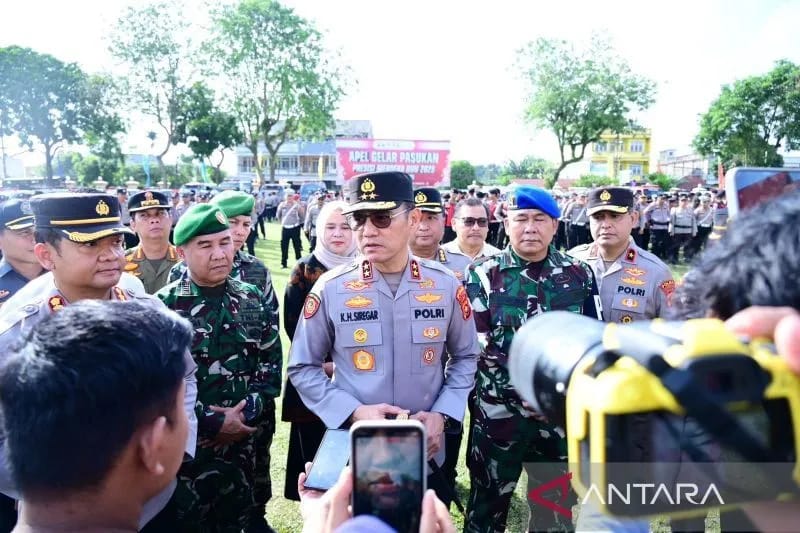 Polda Jambi Gelar Apel Pasukan Pengamanan Presisi Merdeka Run 2025