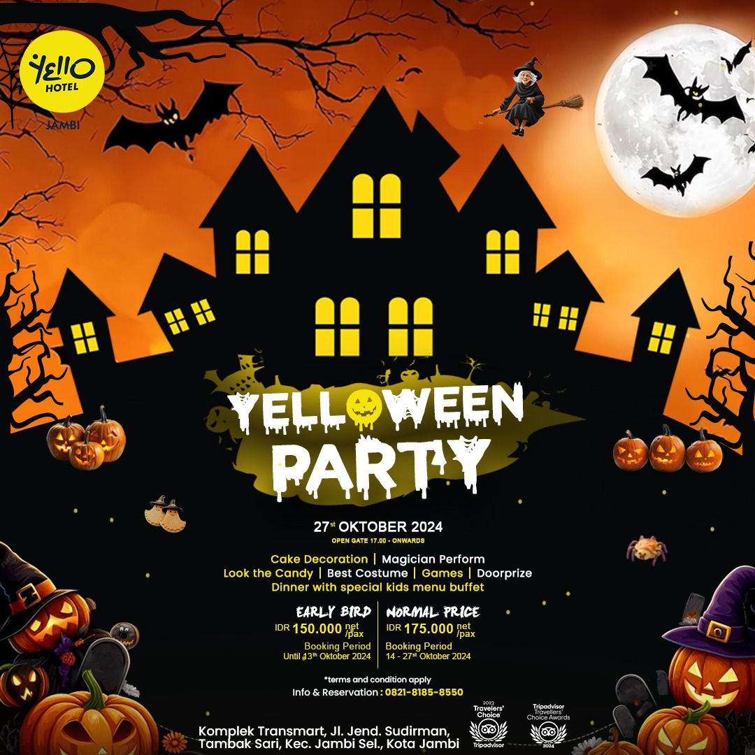 Meriahkan Helloween, Yello Hotel Jambi Persembahkan Yelloween Party