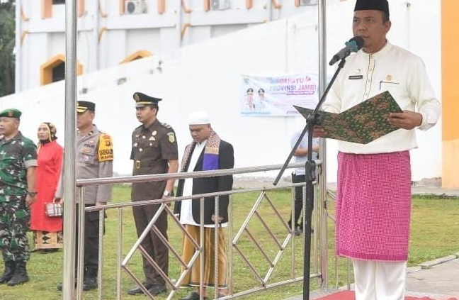 Pemkab Merangin Gelar Upacara HUT Jambi ke-67, Pertumbuhan Ekonomi Provinsi Jambi Tertinggi ke-3 se-Sumatera
