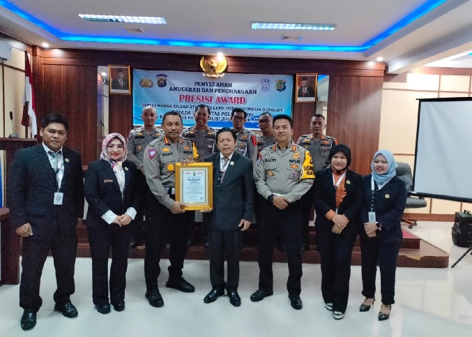 LEMKAPI Berikan Anugerah dan Penghargaan Presisi Awards pada Ditlantas Polda Jambi 