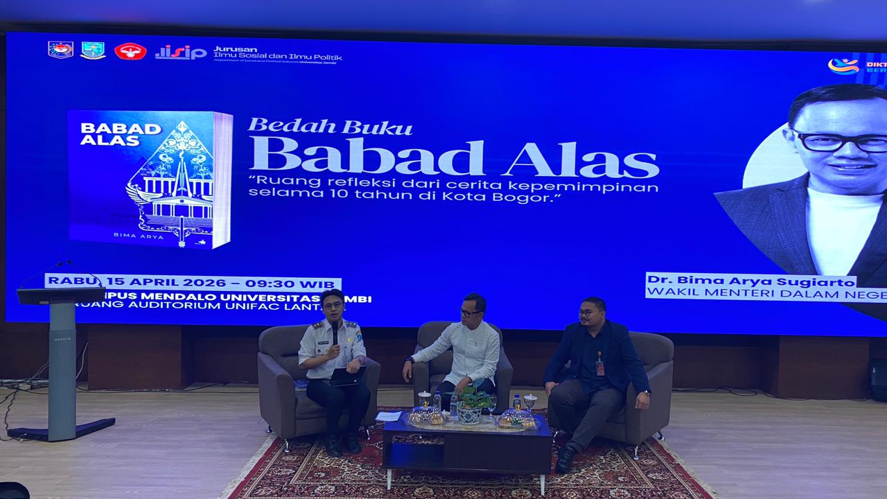 Diza Jadi Moderator, Bima Arya ‘Kuliti’ Pengalaman Politik di UNJA