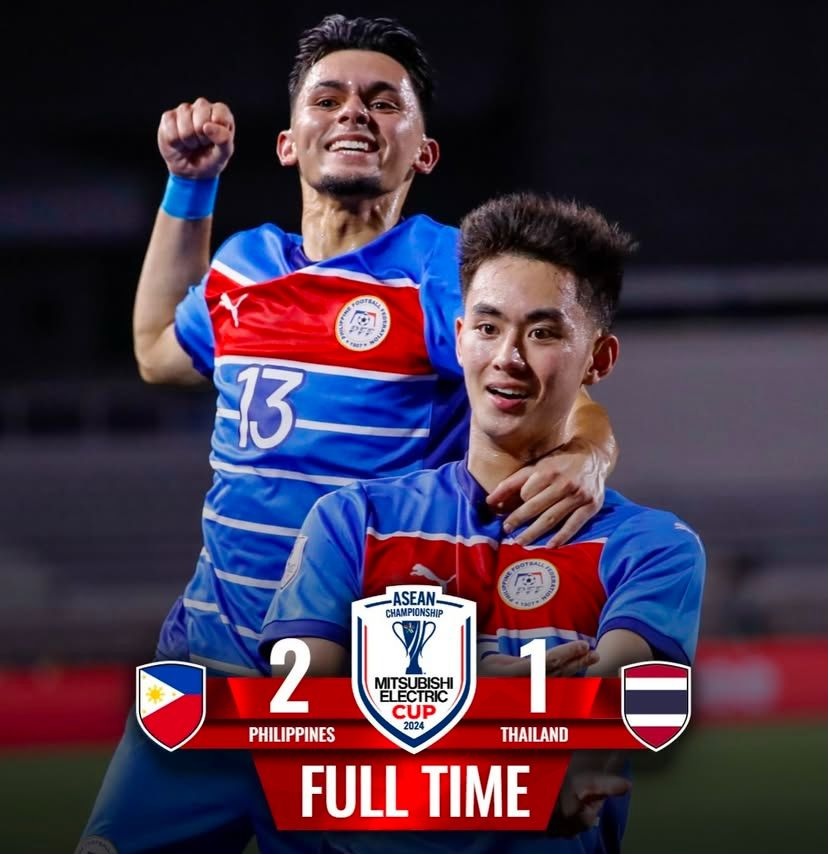 Pukul Thailand 2-1, Satu Kaki Filipina Tatap Final AFF 2024