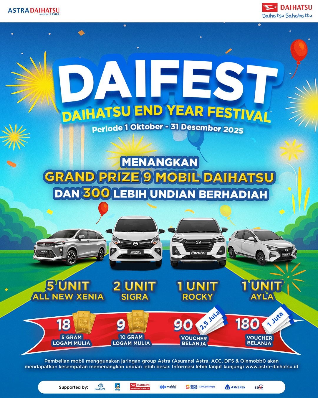 DAIFEST 2025 Datang Lagi, Hadirkan Beragam Kejutan dan Hadiah Akhir Tahun