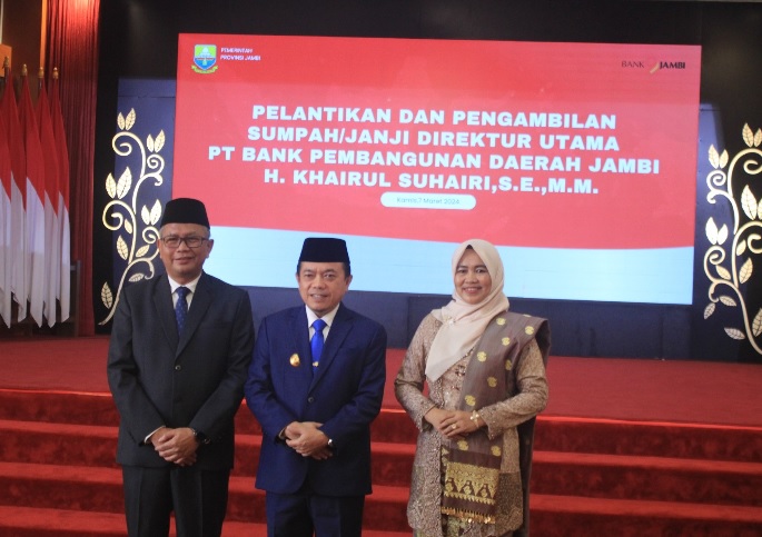RESMI! H. Khairul Suhairi Jabat Dirut Bank Jambi 