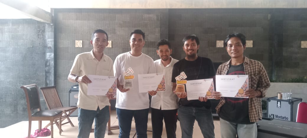 Jurnalis Mendominasi Juara Turnamen Domino HUT Jambi Ke-68 