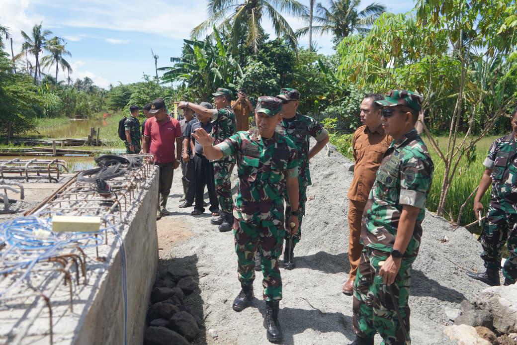 Danrem 042/Gapu Kawal Progres Tanpa Jeda, Pastikan Dua Jembatan Rampung Tepat Waktu