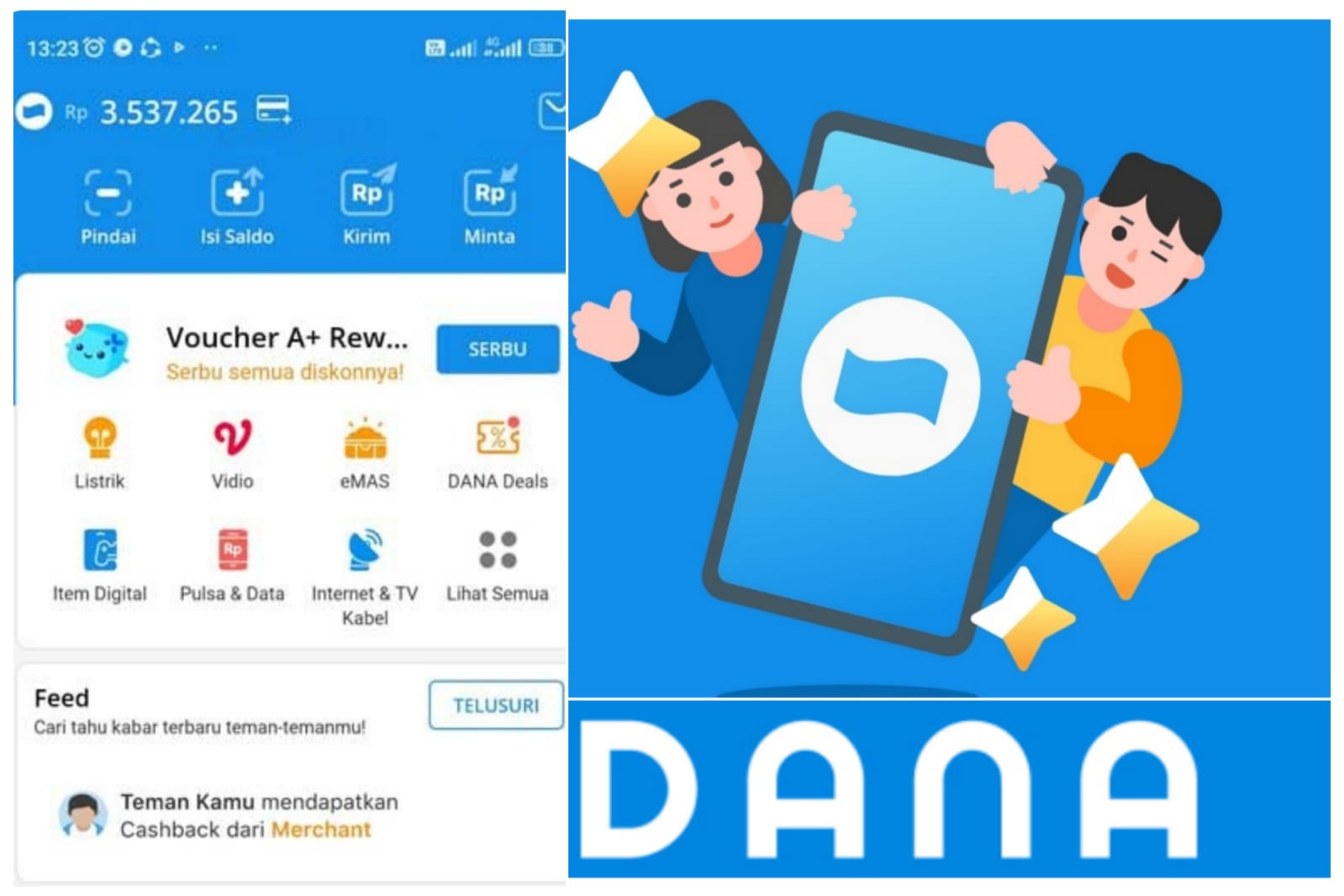 Wow! Bisa Dapat Saldo DANA Gratis Hingga Rp 4,5 Juta Sambil Rebahan Cuma Bermodalkan Kuota    