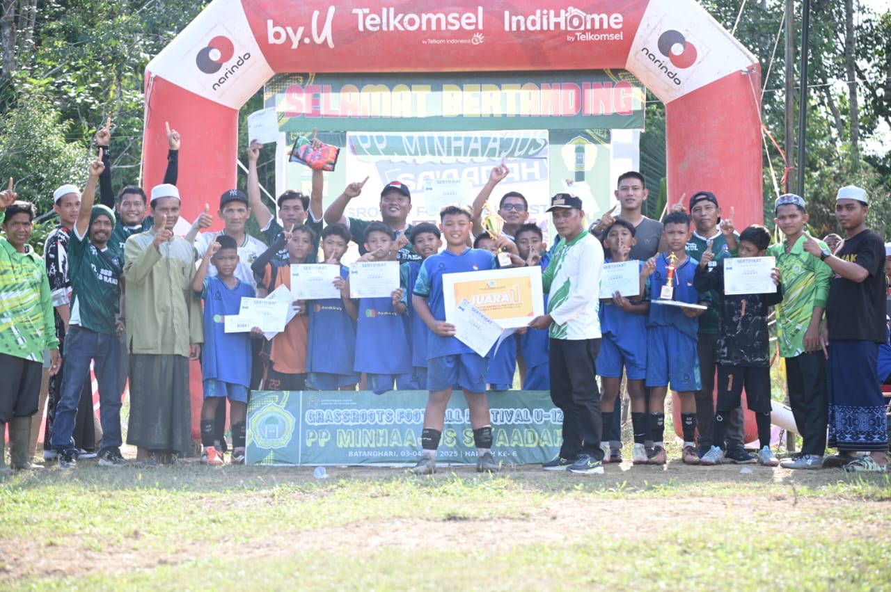 SSB Tunas Bangsa U-12 Jadi Juara, Pada Grassroot PP Minhajus Sa'adah Se-Kabupaten Batanghari 